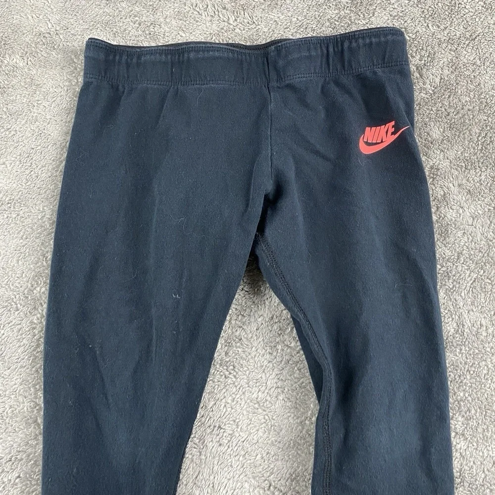 Nike Running Pants‎ Girls Size Small Black Training Tight Fit